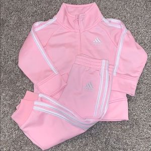 2 Piece Adidas Baby Girl Track Suit